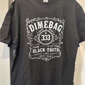 Dimebag Black Tooth Graphic Tee Size Large
